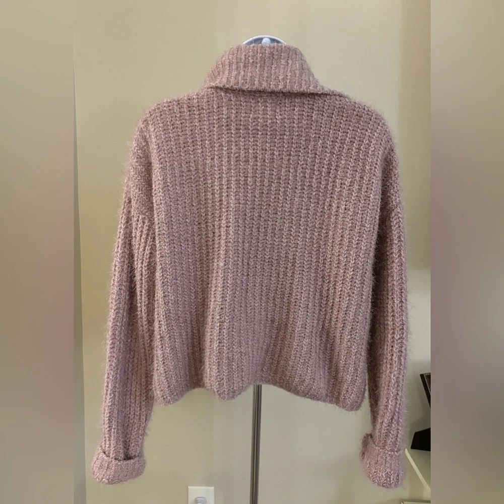 Hippie Rose Women's Turtleneck Sweater - Mauve - Picture 3 of 4